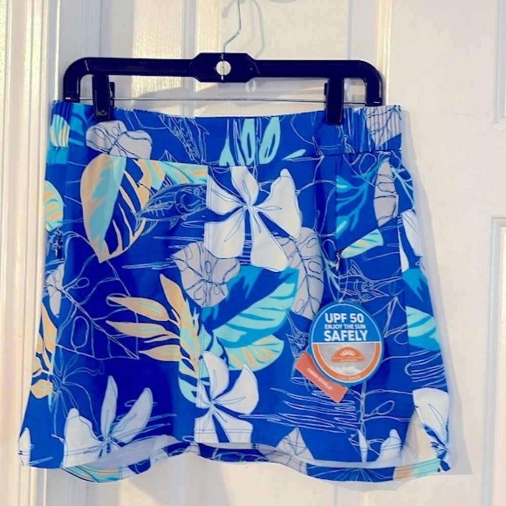 NWT Women’s Columbia Omni-Shield Floral UPF 50 Standard Tidal Skort Size Small